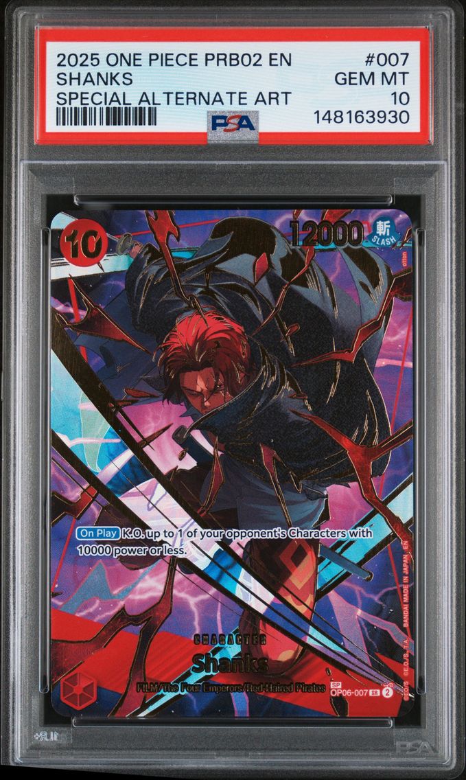 2025 #007 Shanks PSA 10 One Piec