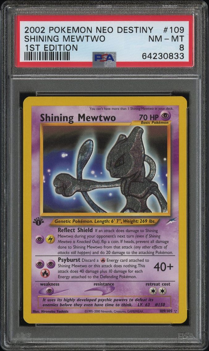 2002 #109 Shining Mewtwo 1st Edi
