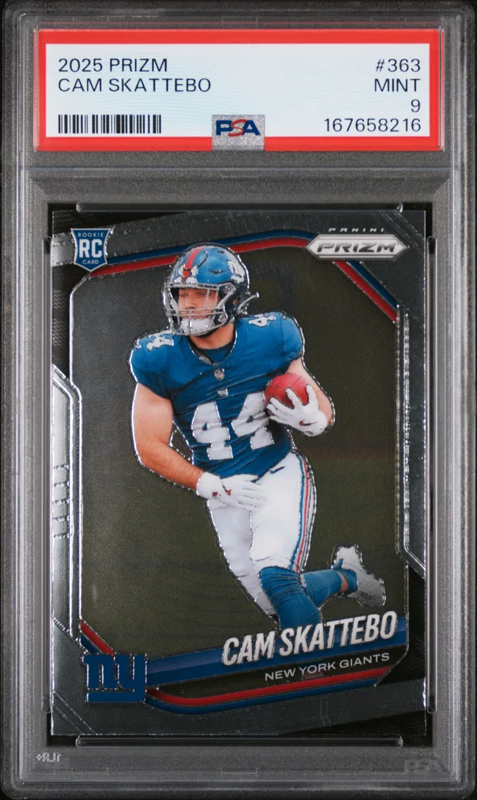 2025 #363 Cam Skattebo PSA 9 Panini Prizm