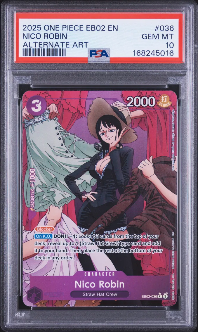 2025 #036 Nico Robin PSA 10 One Piece EB02-Extra Booster -Anime 25th Collection-