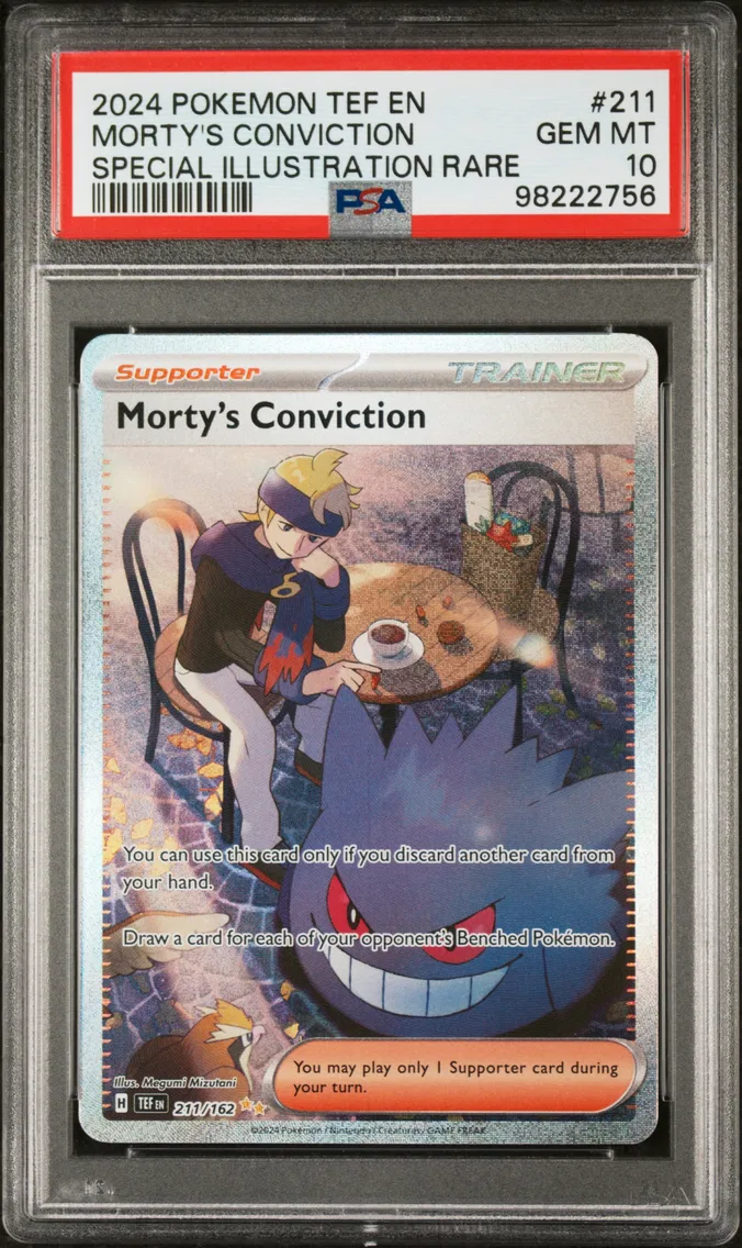 2024 #211 Morty's Conviction PSA 10 Tef EN-Temporal Forces