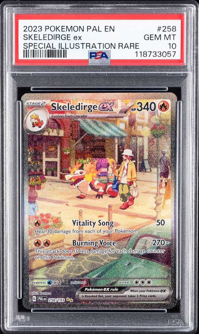 2023 #258 Skeledirge EX PSA 10 Pal EN-Paldea Evolved Pokemon