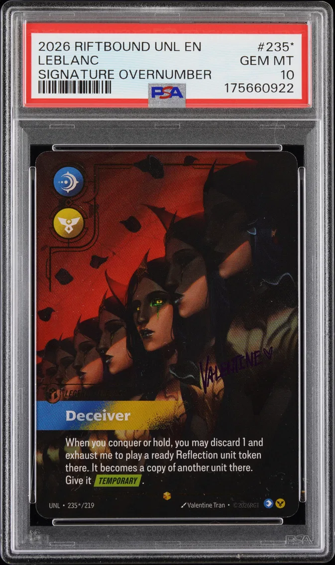 2026 #235* Leblanc - Deceiver PSA 10 Riftbound: League of Legends Unl-Unleashed