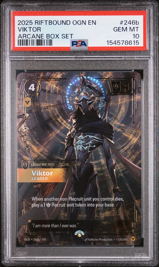 2025 #246b Viktor - Leader PSA 10 Riftbound: League of Legends Ogn-Origins