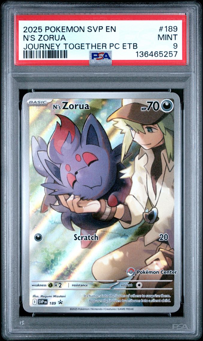 2025 #189 N's Zorua PSA 9 Svp EN