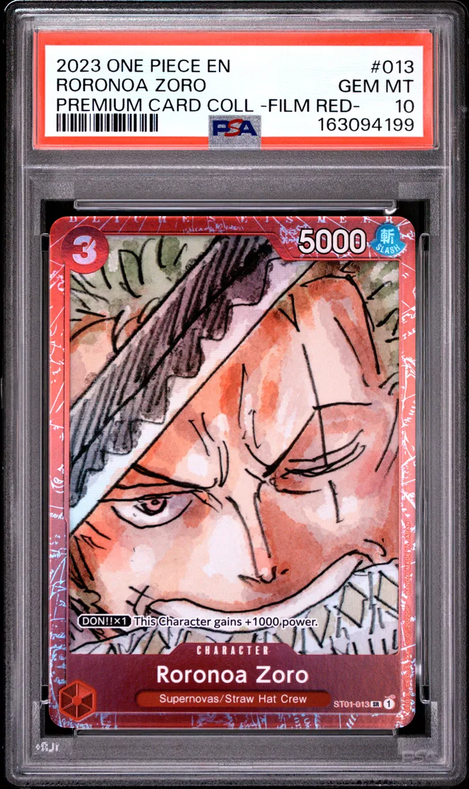 2023 #013 Roronoa Zoro PSA 10 One Piece Premium Card Collection -One Piece Film Red-