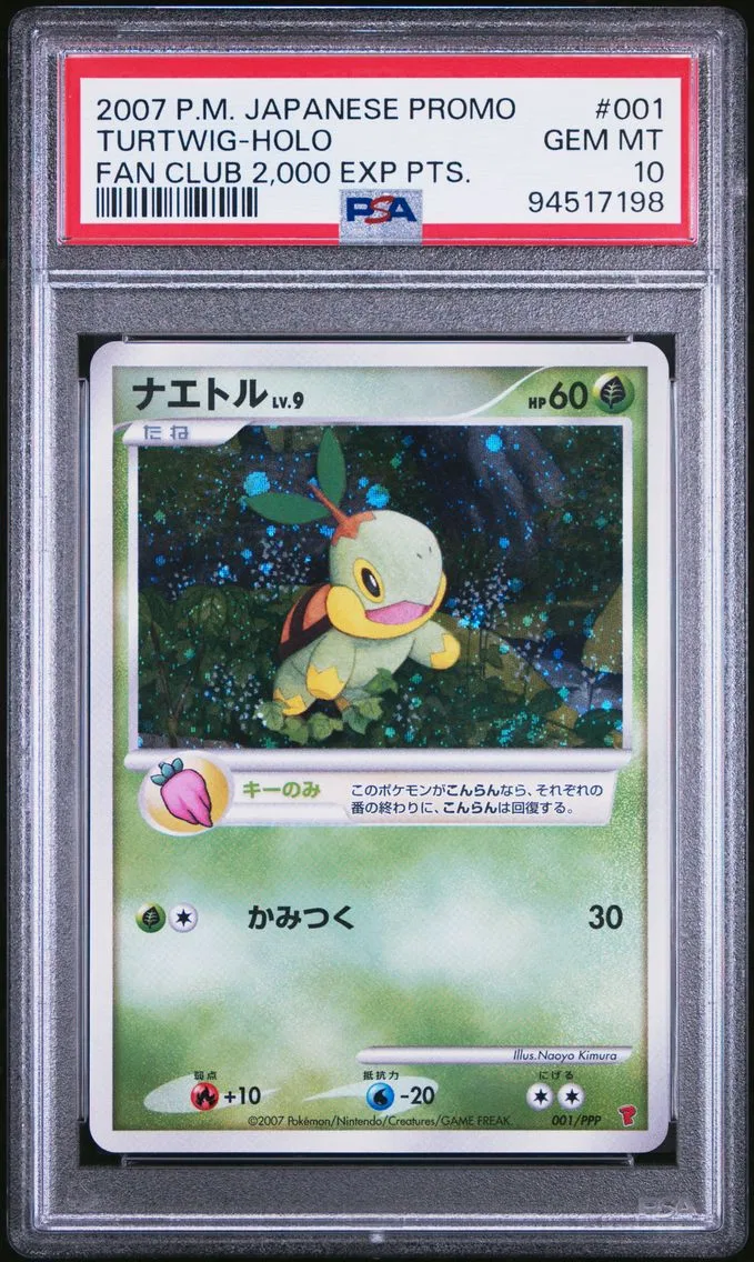 2007 #001 Turtwig-Holo PSA 10 Japanese Promo