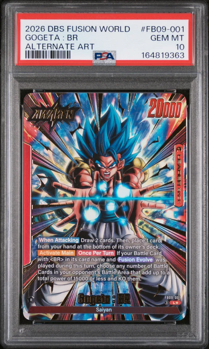 2026 #FB09-001 Gogeta : BR PSA 10 Dragon Ball Super Card Game Fusion World Dual Evolution