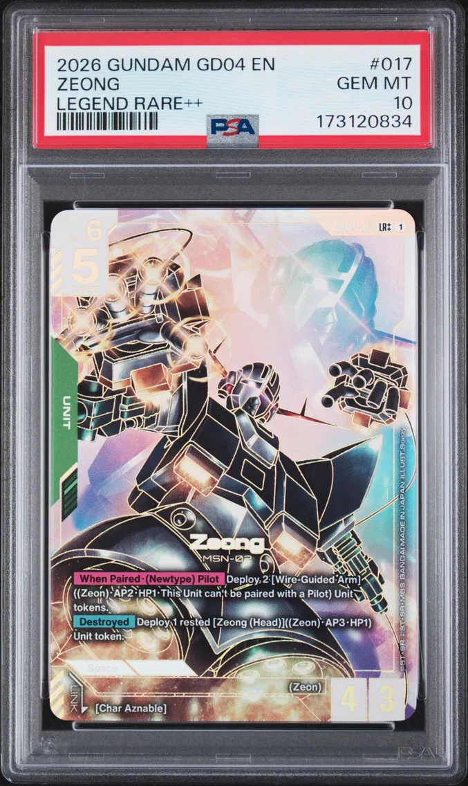 2026 #017 Zeong PSA 10 Gundam GD04-Phantom Aria