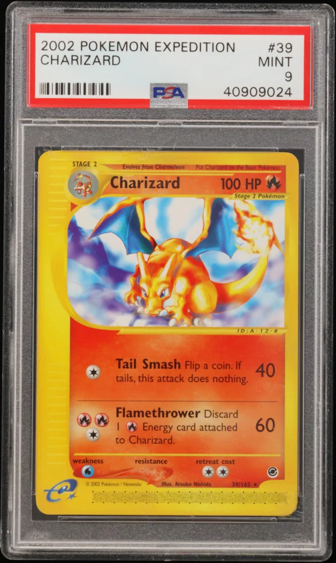2002 #39 Charizard PSA 9 Expedit