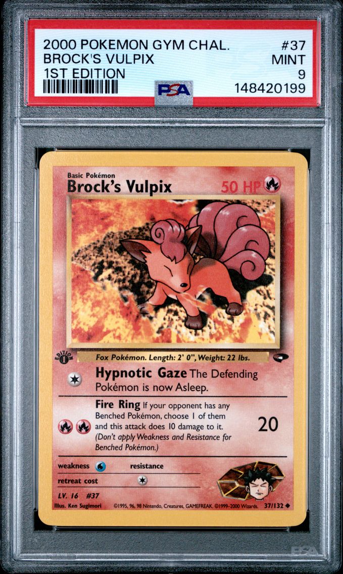 2000 #37 Brock's Vulpix 1st Edit