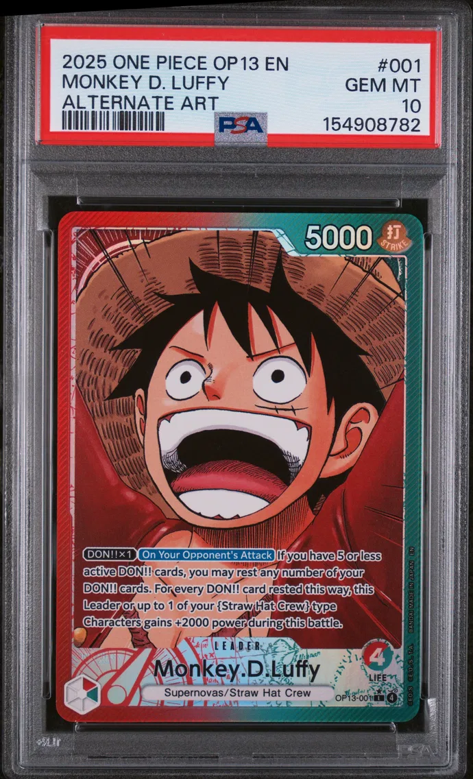 2025 #001 Monkey D. Luffy PSA 10