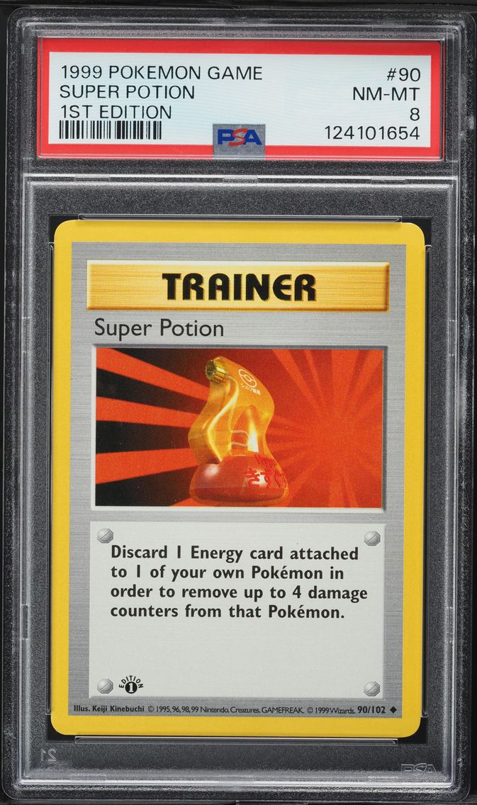 1999 #90 Super Potion 1st Edition PSA 8 Game Pokemon