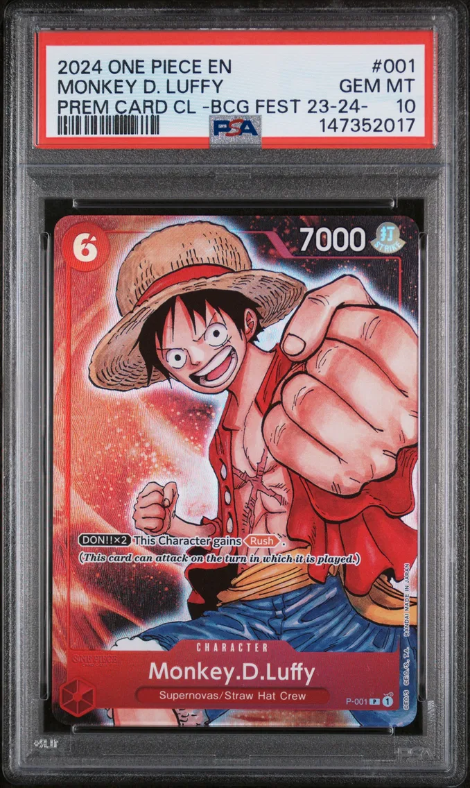2024 #001 Monkey D. Luffy PSA 10 One Piece Premium Card Collection -Bandai Card Games Fest 23-24 Edition-