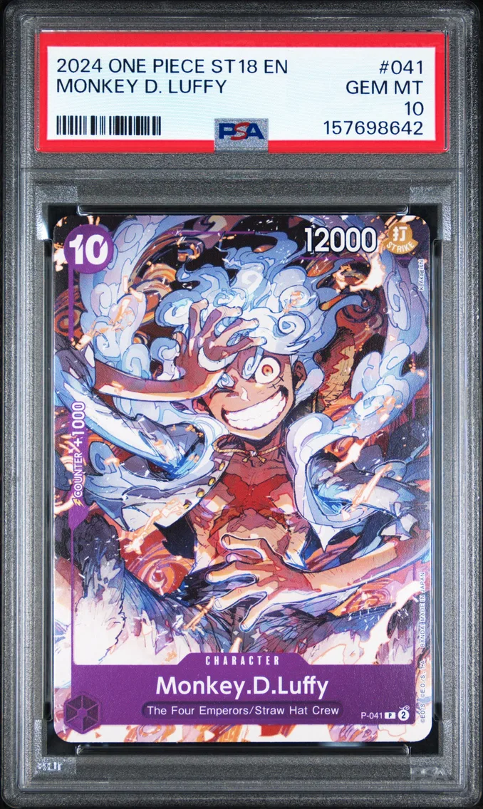 2024 #041 Monkey D. Luffy PSA 10 One Piece Starter Deck ST18-Purple Monkey D. Luffy