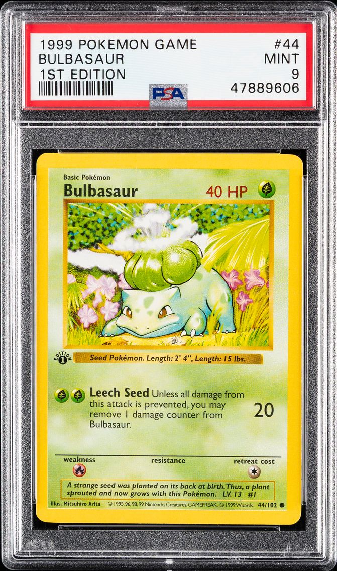 1999 #44 Bulbasaur 1st Edition P