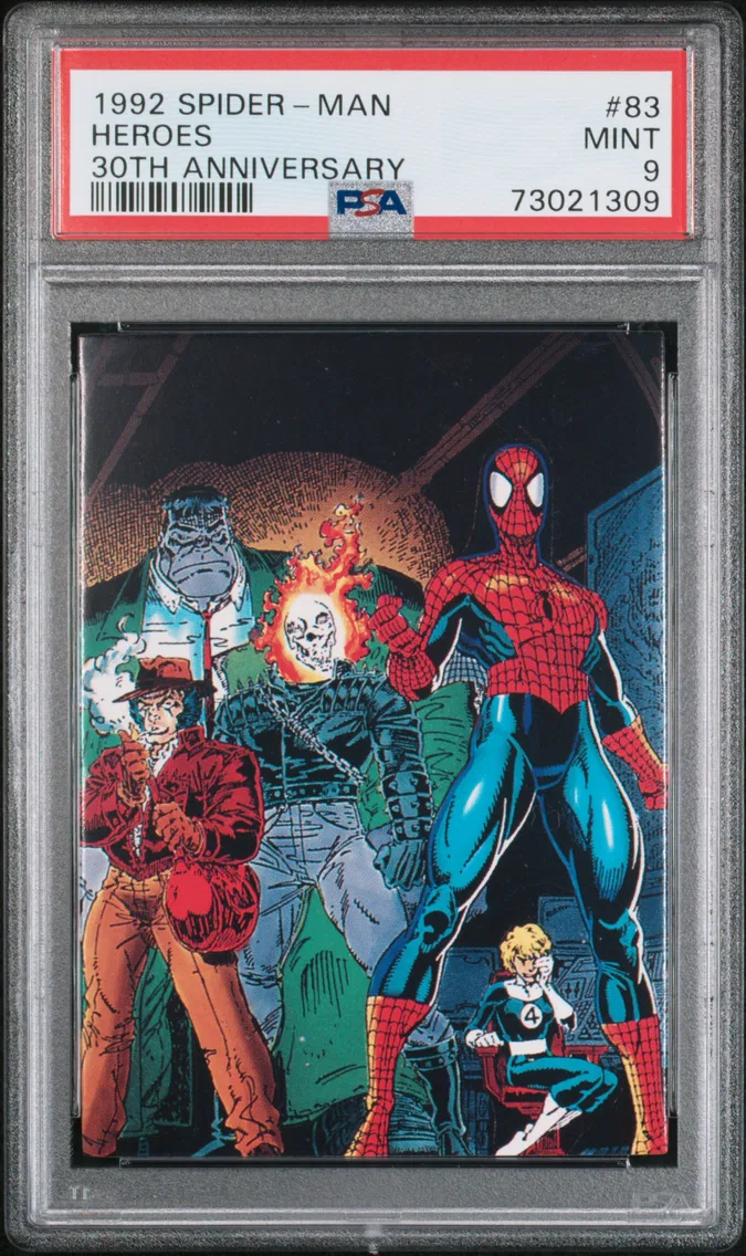 1992 #83 Heroes PSA 9 Spider-Man 30th Anniversary