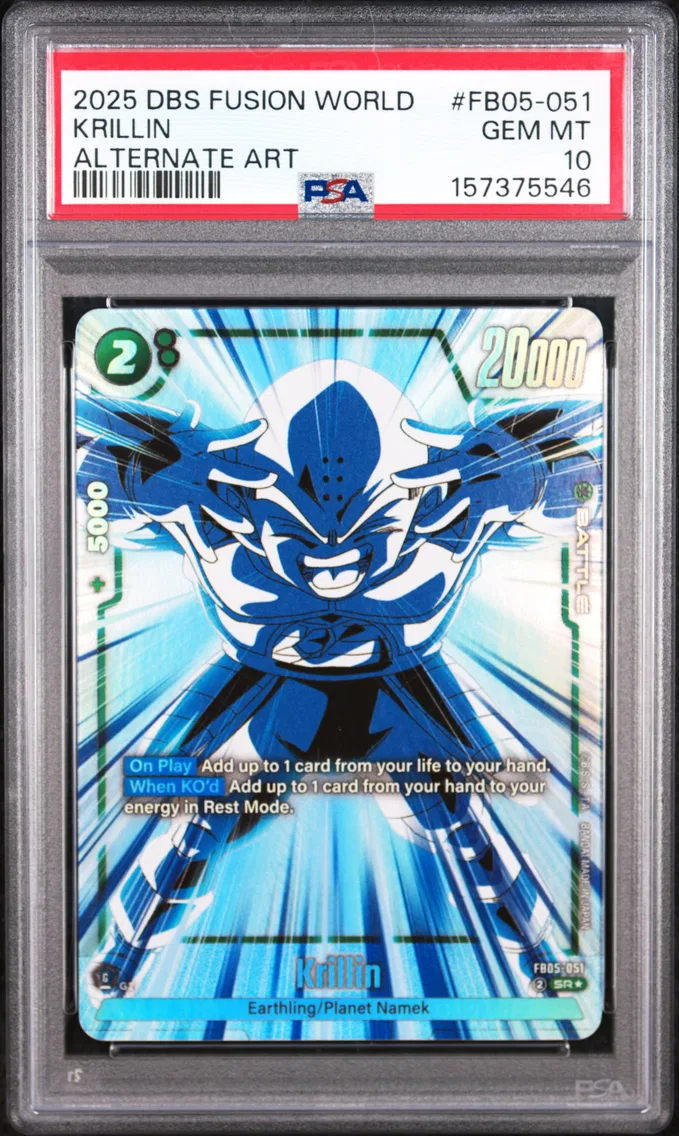 2025 #FB05-051 Krillin PSA 10 Dragon Ball Super Card Game Fusion World New Adventure