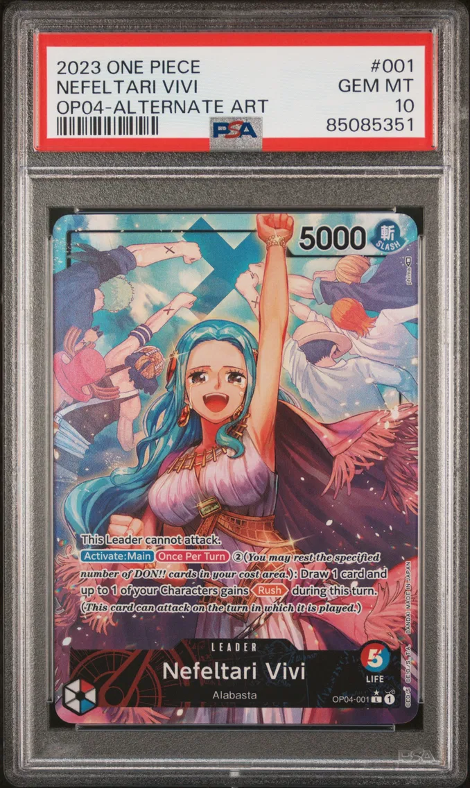2023 #001 Nefeltari Vivi PSA 10 One Piece OP04-Kingdoms of Intrigue