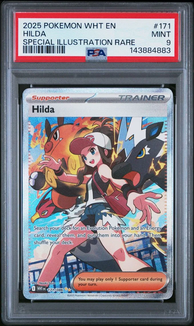 2025 #171 Hilda PSA 9 Wht EN-White Flare