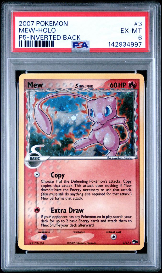 2007 #3 Mew-Holo PSA 6 Pop Series 5
