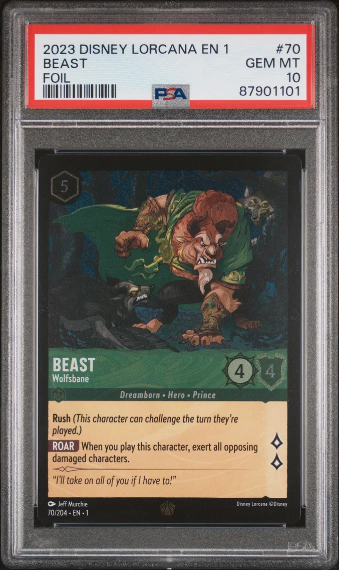2023 #70 Beast - Wolfsbane PSA 10 Disney Lorcana EN 1-the First Chapter
