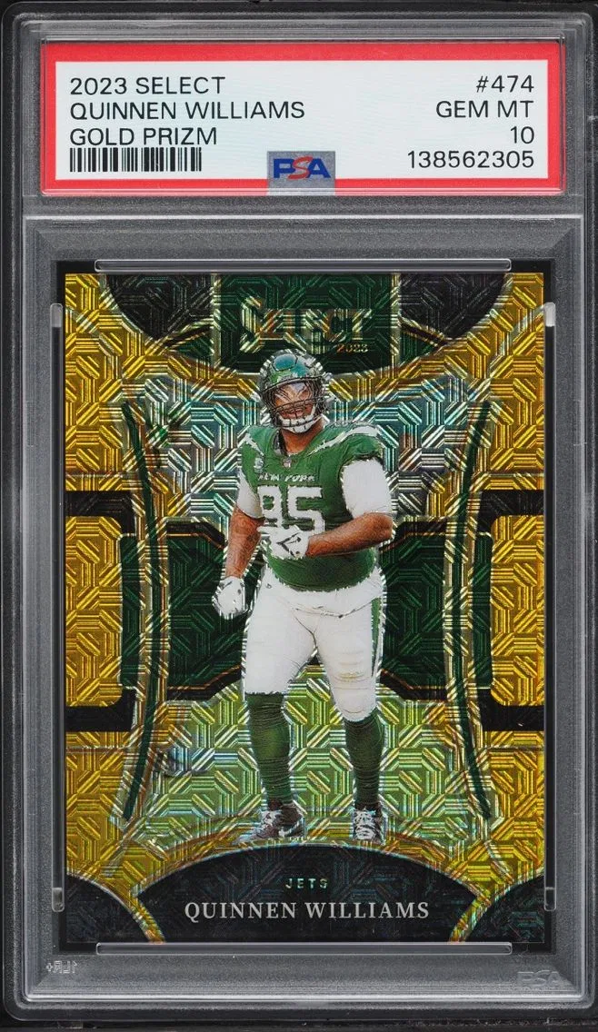 2023 Select Suite Level Gold Prizm Quinnen Williams /10 #474 PSA 10 GEM MINT