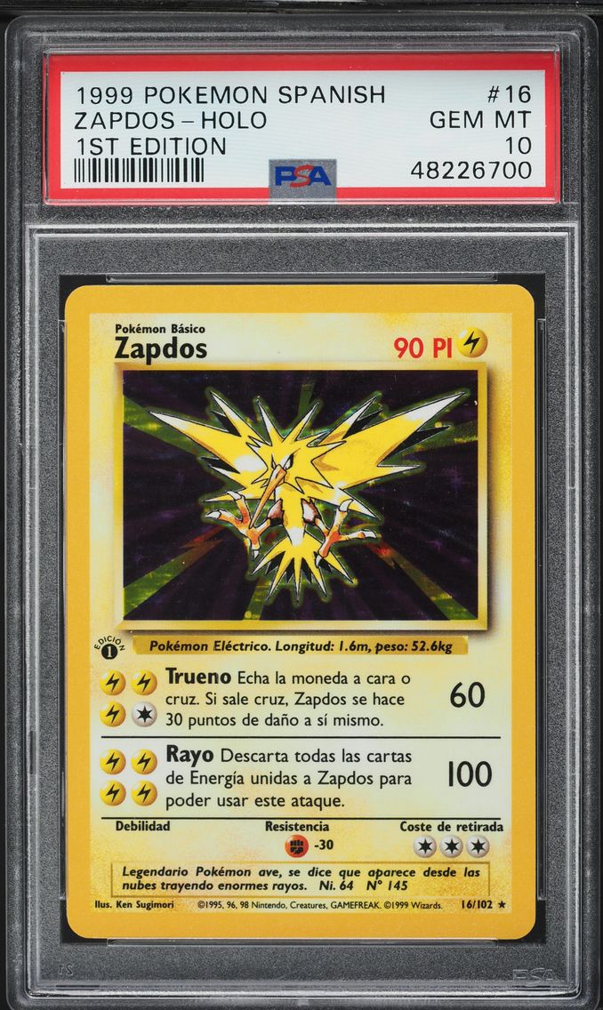 1999 #16 Zapdos-Holo 1st Edition