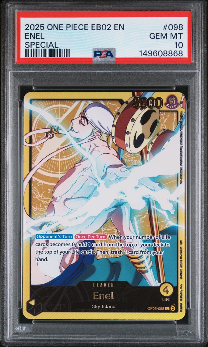 2025 #098 Enel PSA 10 One Piece 