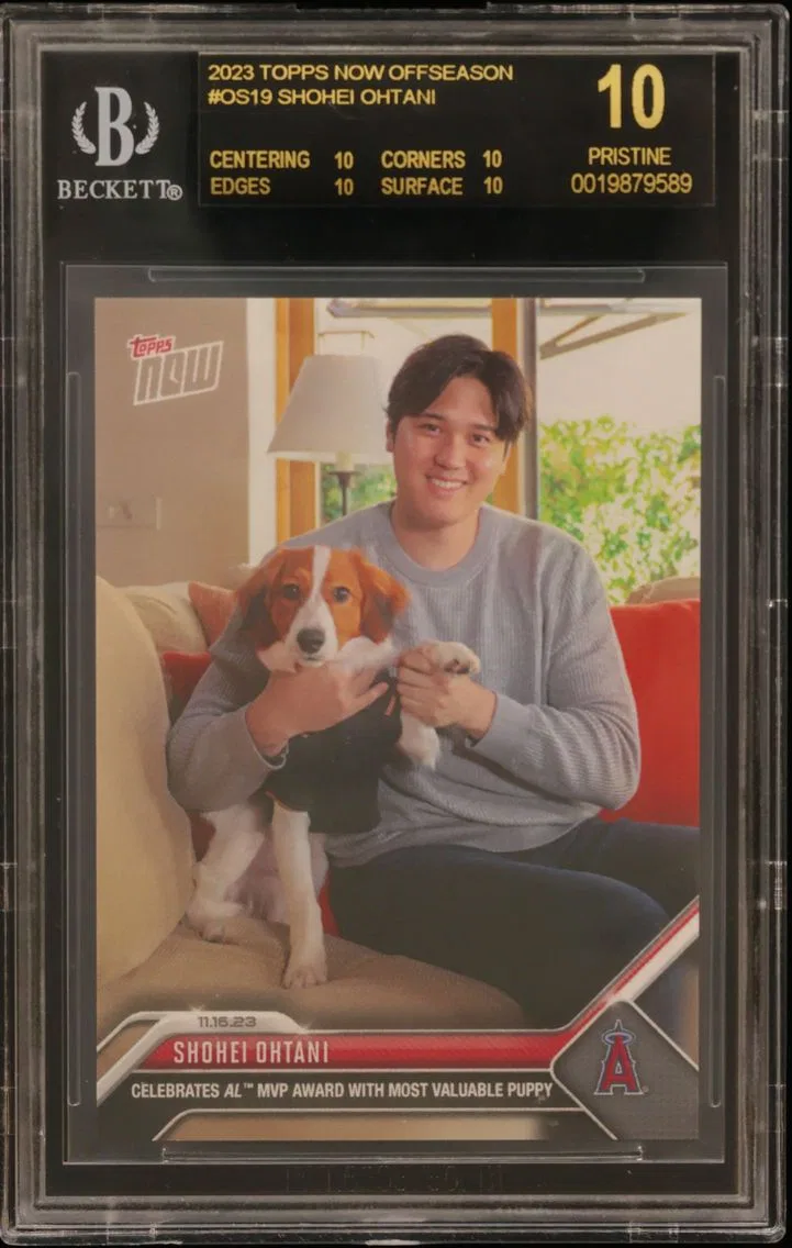 2023 #OS19 Shohei Ohtani/37585* BGS 10 Topps Now Offseason
