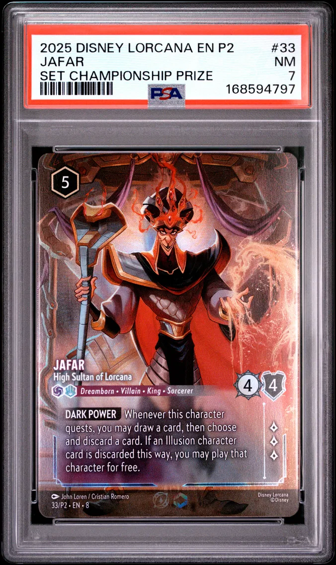 2025 #33 Jafar PSA 7 Disney Lorcana EN P2-Promo
