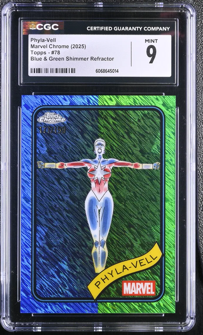 2025 #78 Phyla-Vell CGC 9 Marvel Chrome (2025 Topps) - English