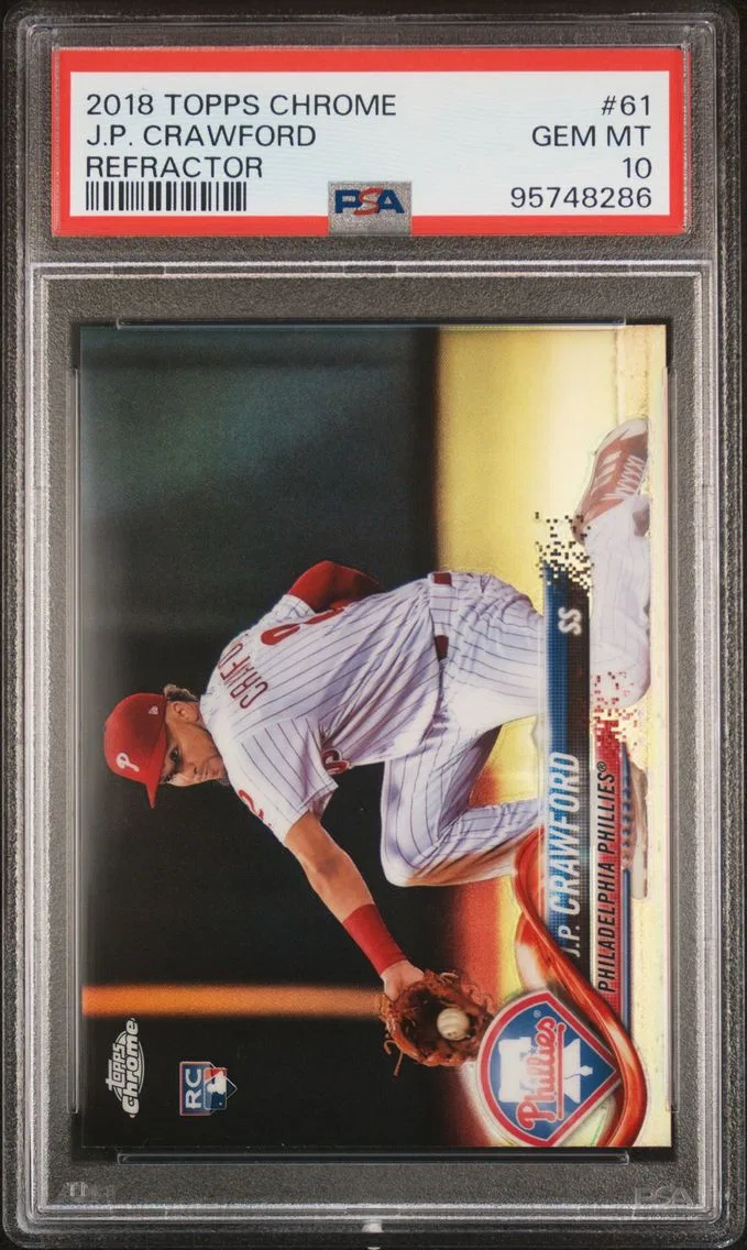 2018 #61 J.P. Crawford PSA 10 Topps Chrome