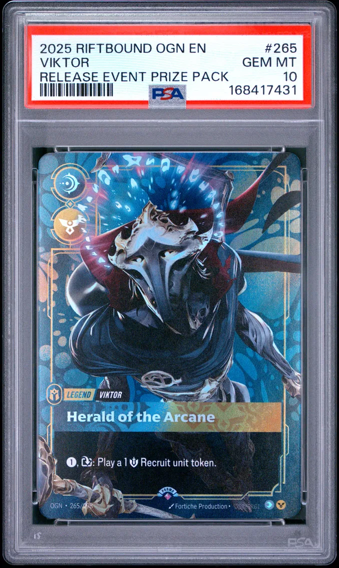 2025 #265 Viktor - Herald of the Arcane PSA 10 Riftbound: League of Legends Ogn-Origins