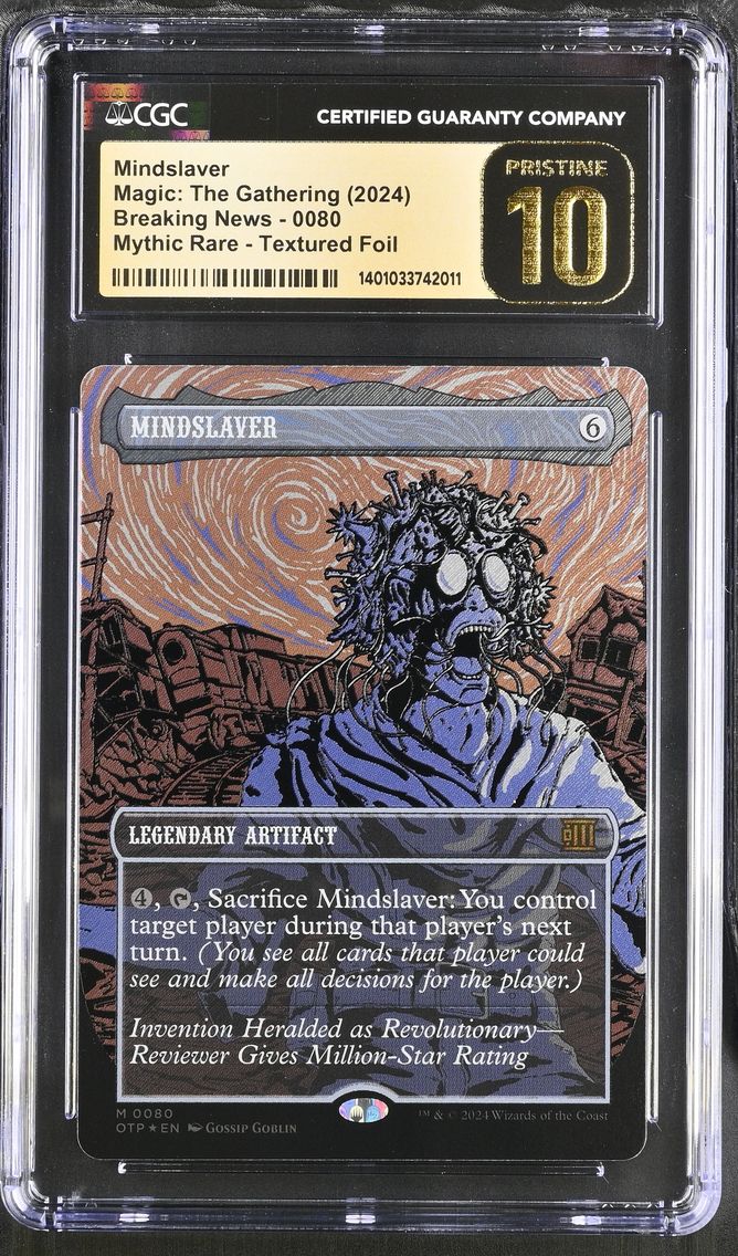 2024 #80 Textured Foil Mindslaver CGC 10 Magic The Gathering MTG Breaking News