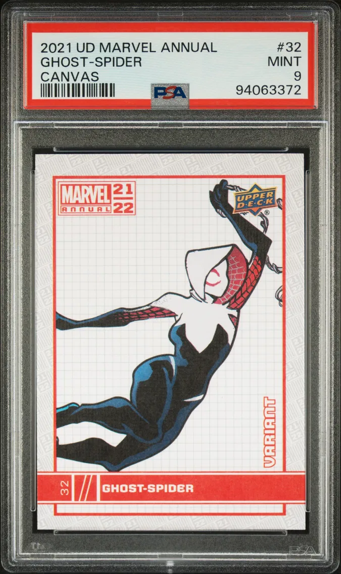 2021 #32 Ghost-Spider PSA 9 Upper Deck Marvel Annual
