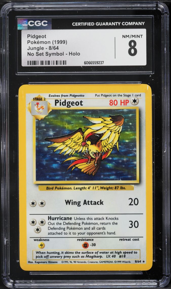 1999 #8 Pidgeot-Holo CGC 8 Jungle Pokemon