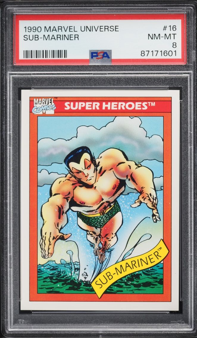 1990 #16 Impel Marvel Universe Sub-Mariner NM-MT PSA 8