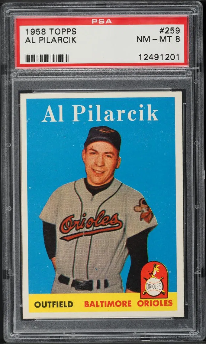 1958 #259 Al Pilarcik PSA 8 Topps