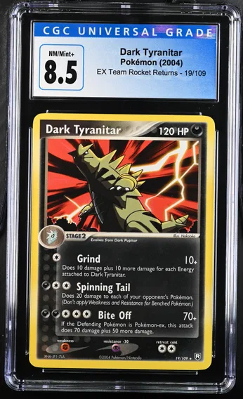 2004 #19 Dark Tyranitar CGC 8.5 EX Team Rocket Returns - English