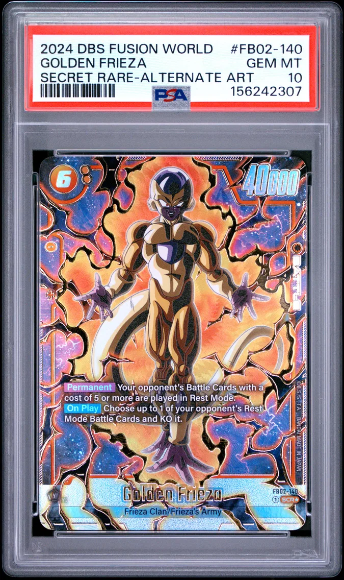 2024 #FB02-140 Golden Frieza PSA 10 Dragon Ball Super Card Game Fusion World Blazing Aura