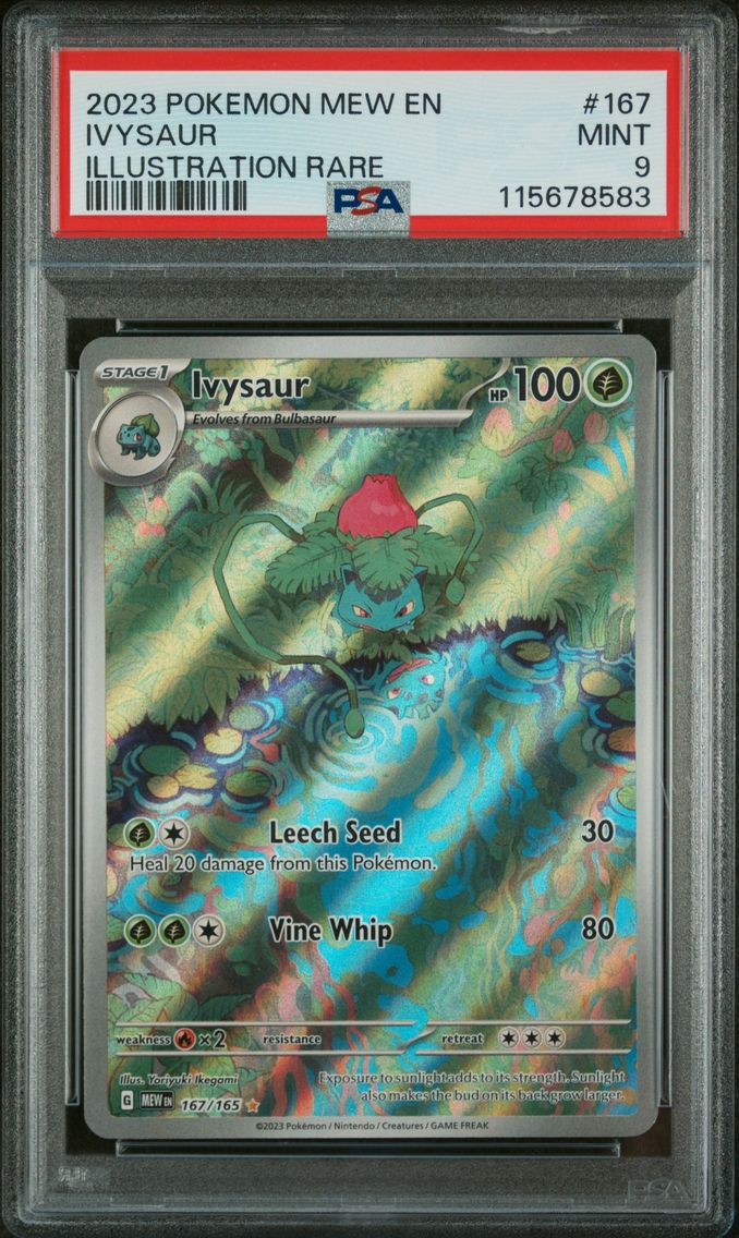 2023 #167 Ivysaur PSA 9 Mew EN-151