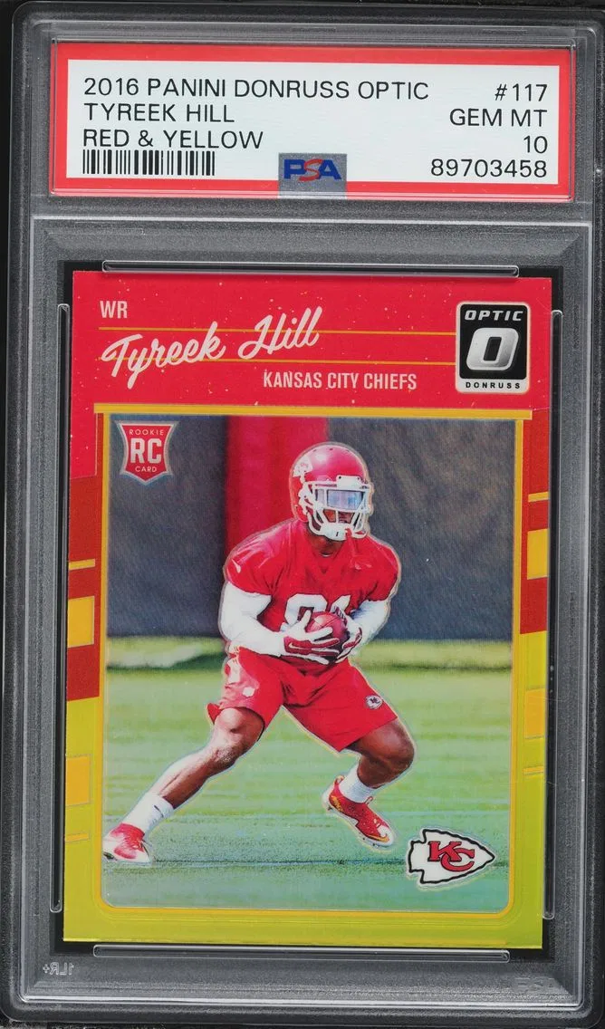 2016 #117 Tyreek Hill PSA 10 Panini Donruss Optic Football