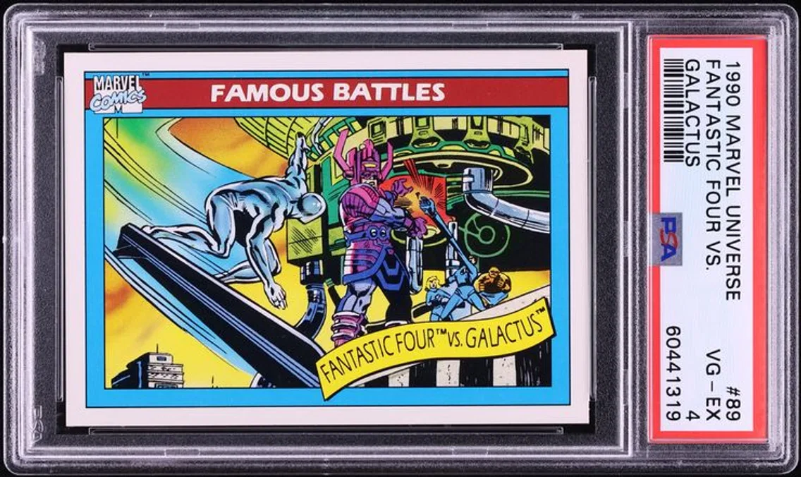 1990 #89 Impel Marvel Universe Fantastic Four Vs. Galactus VGEX PSA 4