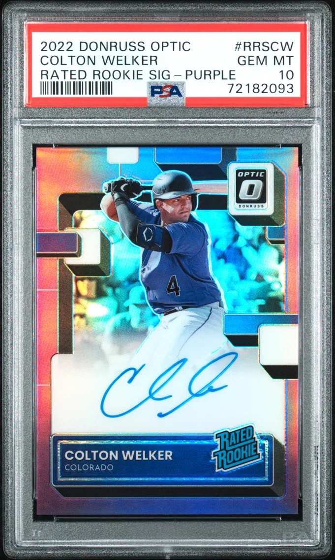 2022 #RRSCW Colton Welker PSA 10 Panini Donruss Optic Rated Rookie Signatures