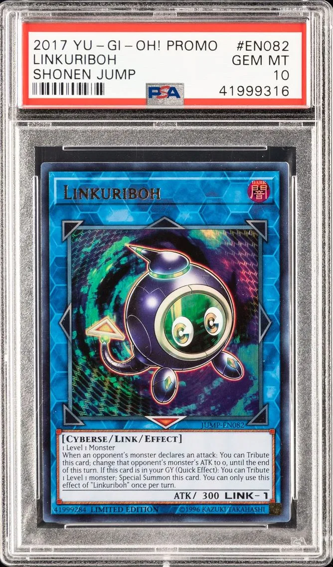 2017 YU-GI-OH PROMO SHONEN JUMP MAGAZINE LIMITED EDITION LINKURIBOH JUMP-EN082 PSA 10