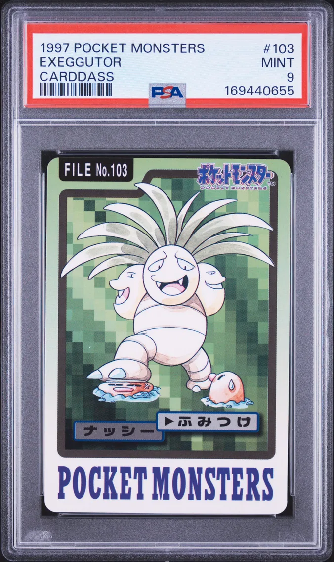 1997 #103 Exeggutor PSA 9 Pocket Monsters Carddass