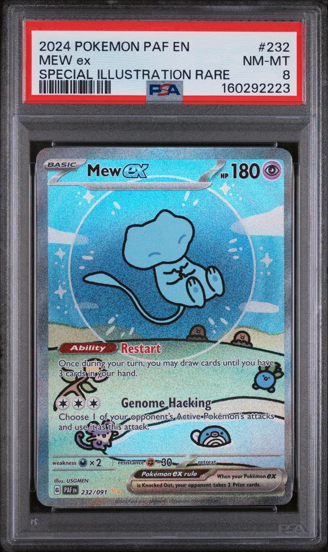 2024 #232 Mew EX PSA 8 Paf EN-Pa