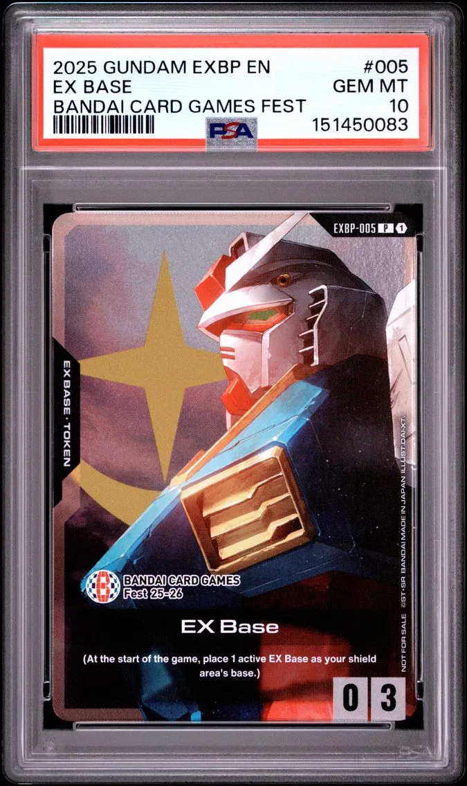 2025 #005 EX Base PSA 10 Gundam EX Base Promos