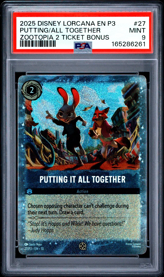 2025 #27 Putting It All Together PSA 9 Disney Lorcana EN P3-Promo